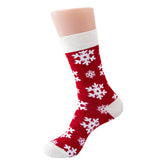 CHRISTMAS SNOWFLAKE GREEN CHRISTMAS SOCKS_CWMS0622