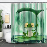 HOT SALE DIGITAL PRINTED FROG SHOWER CURTAIN_CWMM1805