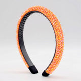 MONOCHROME RHINESTONE DECOR HAIR HOOP_CWAHA0357