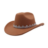 AUTUMN WINTER WOOL FEDORA HAT WESTERN ETHNIC STYLE_CWAH04472