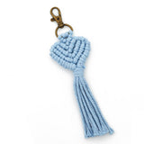 OVE PENDANT WOVEN KEYCHAIN COLORFUL HEART CHARM_CWMM6876