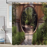 Waterfall Landscape Print Shower Curtain_Cwmm1791