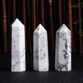 NATURAL WHITE TURQUOISE HEX CRYSTAL TOWER_CWMM8135