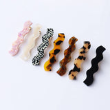 Wavy Acetate Hair Clip Simple Chic Side Bang Pin