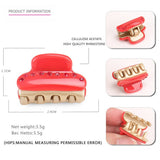 ACETATE SINGLE ROW DIAMOND GRAB CLIP MINI HAIRPIN_CWAHA4244