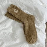 AUTUMN AND WINTER WARM LETTER C MID TUBE SOCKS_CWMS1055