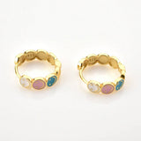 SMILEY COLORFUL HIP HOP CREATIVE EARRINGS_CWAJE1768