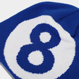 SIMPLE BLACK SIZE 8 JACQUARD KNITTED HAT_CWAH1598