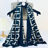 LETTER PRINT SCARF CHIC WINTER WRAP GIFT SHAWL_CWASC0912