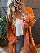 Solid-Color Casual Loose Knitted Cardigan