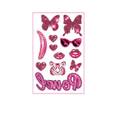 PINK COWGIRL TATTOOS CUTE BACHELORETTE STICKERS_CWMM8385