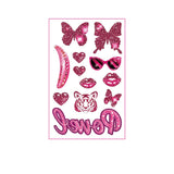 PINK COWGIRL TATTOOS CUTE BACHELORETTE STICKERS_CWMM8385