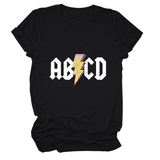 SUMMER NEW ARRIVAL PLUS SIZE TEE WITH LIGHTNING_CWTTS1476