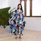 PLUS SIZE COTTON WOVEN BEACH COVER UP RESORT DRESS_CWMM6141