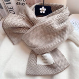 COZY KNIT SCARF THICK FAUX CASHMERE WINTER WRAP_CWASC1241