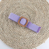 Cwabe0545_Vintage Braided Square Buckle Belt