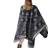 NEW FASHION RETRO ELEPHANT PATTERN SHAWL WOMEN_CWMM2099