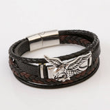 HANDWOVEN BRACELET STAINLESS STEEL MAGNET CLASP_CWAJE1514