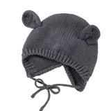 SOLID COLOR KNITTED CHILDRENS WARM WOOLEN HAT_CWAH1746