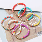 6PCS COLOR BLOCK BEADED BRACELET_CWAJE0440