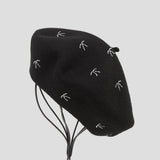 AUTUMN AND WINTER FASHION BOW HOT DIAMOND HAT_CWAH1933