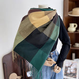 Warm Plaid Scarf Shawl For Women--Soft Winter Wrap_Cwasc1464