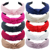 SOLID COLOR CROSS KNOT HEADBAND_CWAHA1668