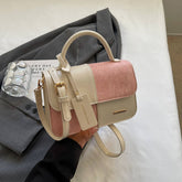 FASHIONABLE SPLICING COMMUTER SHOULDER BAG_CWAB3303