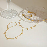 Trendy 18K Gold Multi-Zircon Toe Ankle Chain