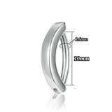 MINIMALIST CZ BELLY RING POLISHED METAL STYLE_CWMM9199