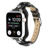 APPLE WATCH9 1 RIVET LEATHER STRAP_CWWW0044