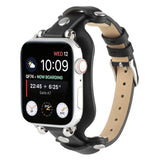 APPLE WATCH9 1 RIVET LEATHER STRAP_CWWW0044