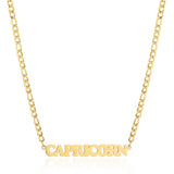 SIMPLE TWELVE ZODIAC STAINLESS STEEL GOLD NECKLACE_CWMM2726