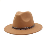 MEN WOMEN RETRO WOOL BLEND FEDORA HAT _CWAH04393