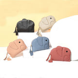 GENUINE LEATHER ELEPHANT MINI CREATIVE WALLET_CWAB3891