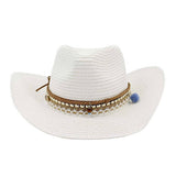Western Cowboy Straw Hat Beach Sun Protection_Cwah1253