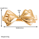 PEARL BOW SPRING HAIR CLIP SWEET ELEGANT_CWAHA6175