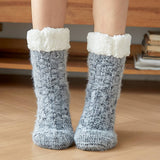 Women Plush Snow Socks Plush Indoor Slippers_Cwms0712