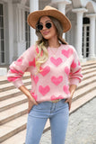 Valentines Day Pullover Sweater With Heart