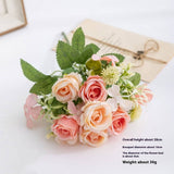 NEW FAUX ELSA ROSE BOUQUET FOR HOME DECOR_CWMM6583