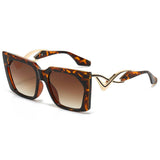 CAT EYE CURVED TEMPLE FASHION SUNGLASSES_CWASG0536