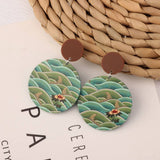 SWEET GIRL COLORFUL FLOWER ACRYLIC EARRINGS_CWAJE3993