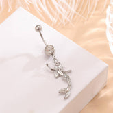 MERMAID BELLY RING HYPOALLERGENIC STAINLESS STEEL_CWMM9317