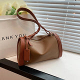 Women Contrast Armpit Shoulder Bag_Cwab1587