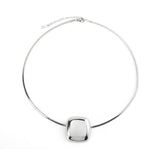 MINIMALIST 18K STEEL SQUARE NECKLACE FADE RESISTANT_CWMM8833
