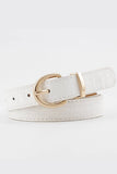 ROUND BUCKLE LEATHER BELT_CWABE0081