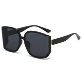 ANTI UV LARGE FRAME POLYGONAL CURVED SUNGLASSES_CWASG0392