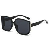 ANTI UV LARGE FRAME POLYGONAL CURVED SUNGLASSES_CWASG0392