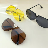 METAL FRAME ONE PIECE LENSES SUNGLASSES_CWASG0370