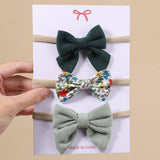 CORDUROY BOW BABY HEADBAND SET FOR GIRLS_CWAHA6751